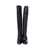 Chanel Stiefel aus Leder in Schwarz