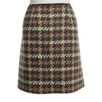 Luisa Cerano skirt with check pattern