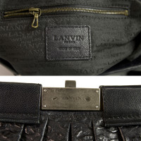 Lanvin Umhängetasche aus Leder in Schwarz