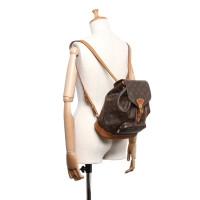 Louis Vuitton Montsouris Backpack MM25 aus Canvas in Braun