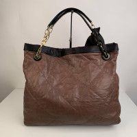 Lanvin Amalia Tote Leather in Brown