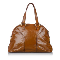 Yves Saint Laurent Muse en Cuir verni en Marron