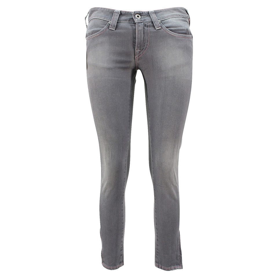 Evisu Jeans aus Baumwolle in Grau
