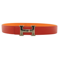 Hermès Leather belt in red