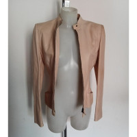 Alexander McQueen Jacket/Coat Leather in Pink
