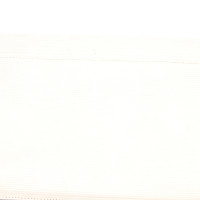 Yves Saint Laurent Clutch aus Leder in Weiß