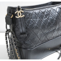 Chanel Gabrielle Hobo Large aus Leder in Schwarz