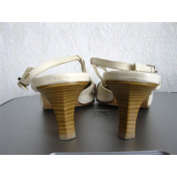 Kennel & Schmenger Sandalen aus Leder in Creme