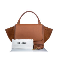 Céline Trapeze Medium Leather in Cream