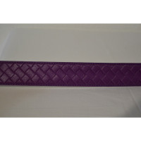 Bottega Veneta Gürtel aus Leder in Violett