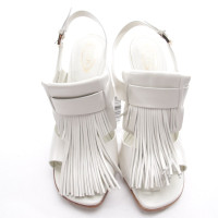 Tod's Sandalen aus Leder in Weiß