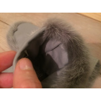 Furla Gloves Fur in Grey