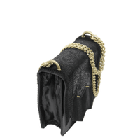 Just Cavalli Umhängetasche aus Leder in Schwarz