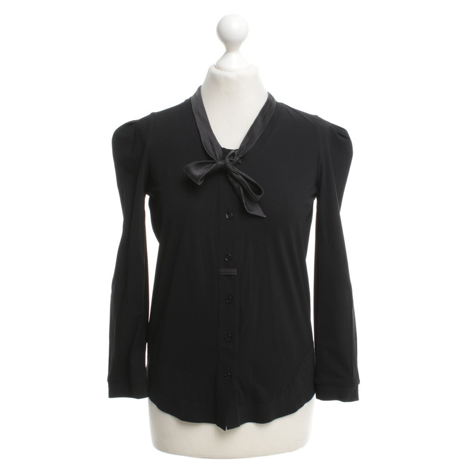 Marithé Et Francois Girbaud Blouse in black with silk application