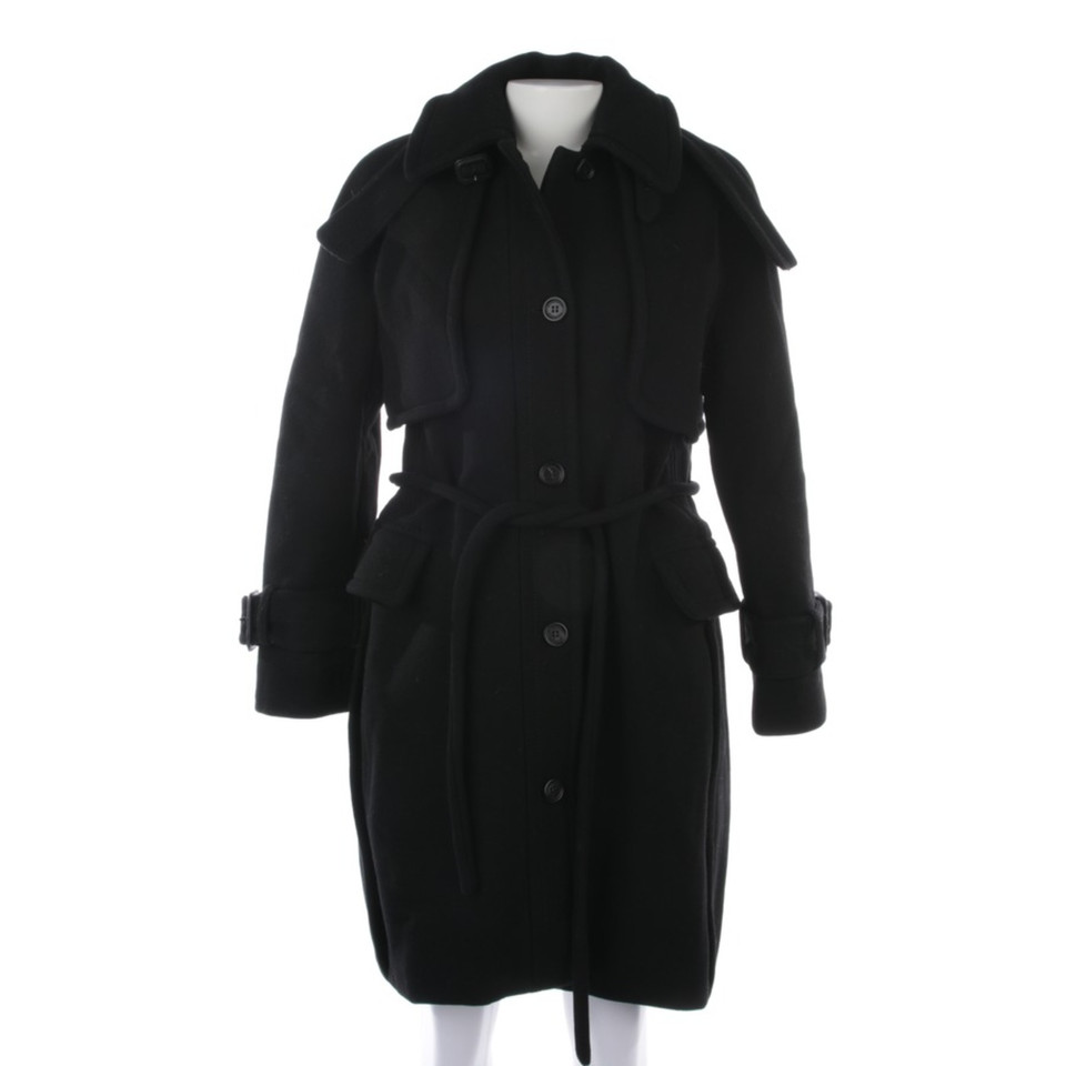 Burberry Prorsum Giacca/Cappotto in Lana in Nero