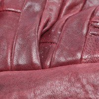 Miu Miu Shopper Leather in Bordeaux