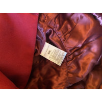 Moschino Love Jacke/Mantel aus Wolle in Rot