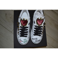 Dolce & Gabbana Sneakers aus Leder in Weiß