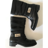Christian Dior Ankle boots Leather in Black
