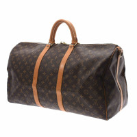 Louis Vuitton Keepall 55 aus Canvas in Braun