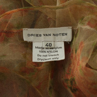 Dries Van Noten Transparante blouse met bloemenpatroon