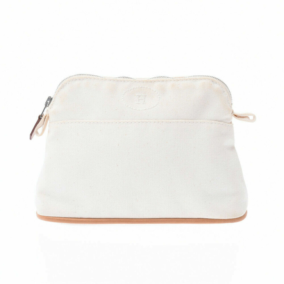 Hermès Reisetasche aus Baumwolle in Weiß