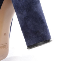 Chloé Stiefeletten aus Leder in Blau