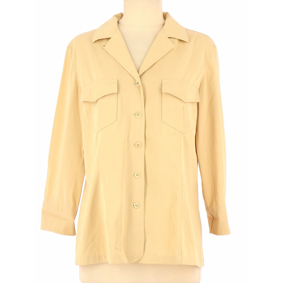 Gerard Darel Jacket/Coat Cotton in Yellow