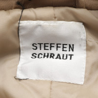 Steffen Schraut Jacke/Mantel aus Baumwolle in Beige