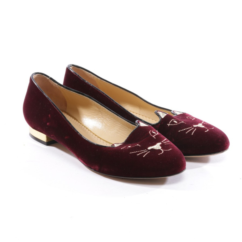 Charlotte Olympia Pumps/Peeptoes in Rot