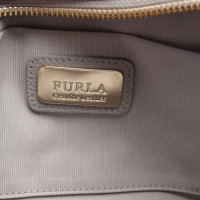 Furla Handtasche aus Leder in Grau