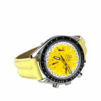 Omega Armbanduhr aus Stahl in Gelb