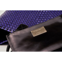 Bottega Veneta Maxi Cabat Bag 45 aus Lackleder in Violett
