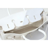 Hermès Birkin Bag 35 aus Leder in Weiß