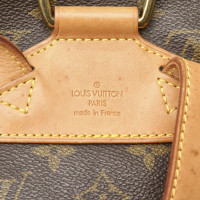 Louis Vuitton Montsouris Backpack MM25 in Tela in Marrone