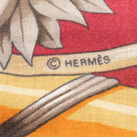 Hermès Kaschmir-Seiden-Schal 140x140 in Rot