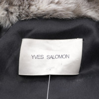 Yves Salomon Jacket/Coat in Grey