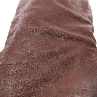 Prada Stiefel aus Leder in Grau