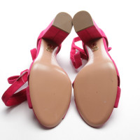 Aquazzura Sandalen aus Leder in Rot