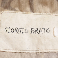 Giorgio Brato Giacca/Cappotto in Pelle in Beige