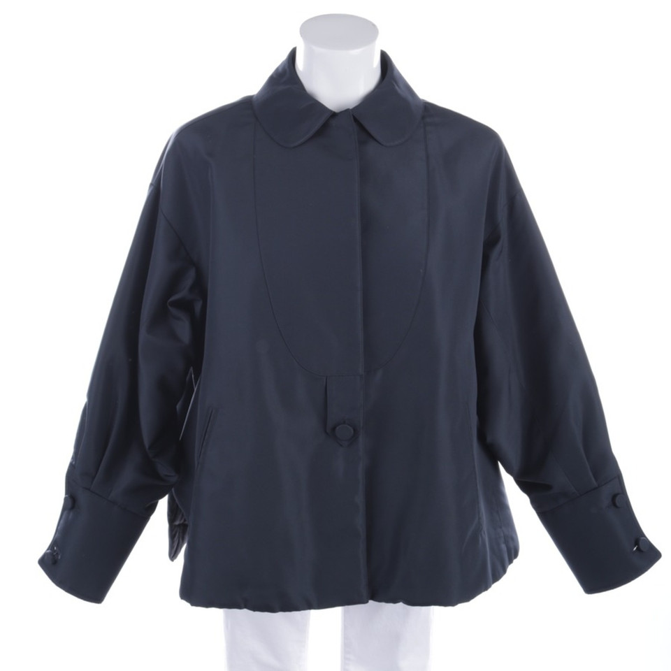 Prada Jacket/Coat Silk in Petrol