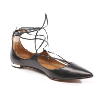 Aquazzura Pumps/Peeptoes aus Leder in Schwarz