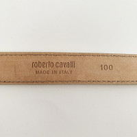Roberto Cavalli Gürtel aus Leder in Creme
