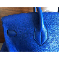 Hermès Birkin JPG Shoulder Bag aus Leder in Blau