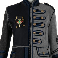Dolce & Gabbana Jacke/Mantel aus Wolle in Blau