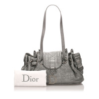 Christian Dior Shoulder bag Leather in Grey
