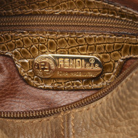 Fendi Borsa a tracolla in Pelle in Marrone