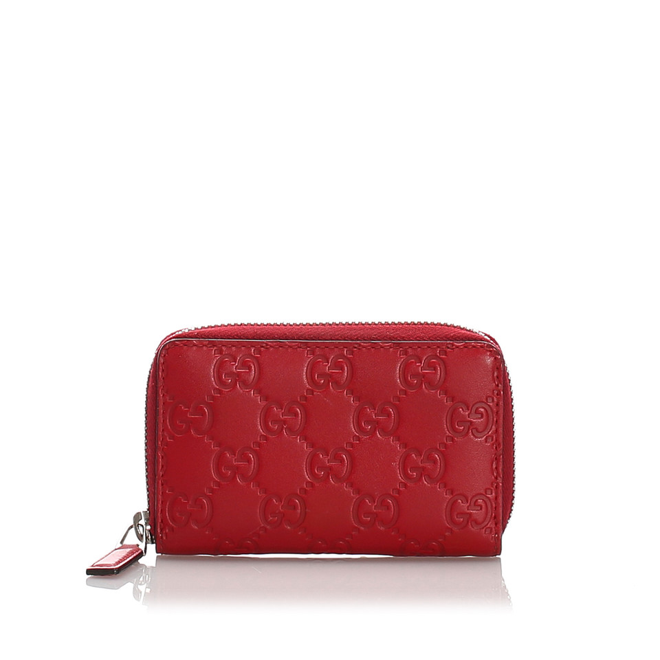 Gucci Accessoire aus Leder in Rot