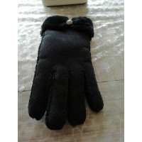 Ugg Australia Handschuhe aus Wildleder in Schwarz
