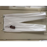 Max Mara Studio Paire de Pantalon en Coton en Blanc